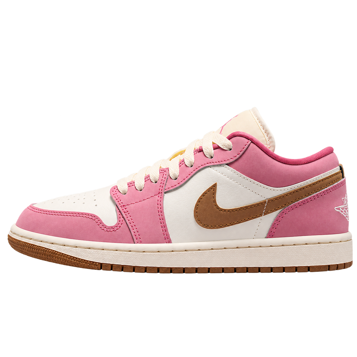 Air Jordan 1 Low — Desert Berry / Light British Tan / Chalk / Sail