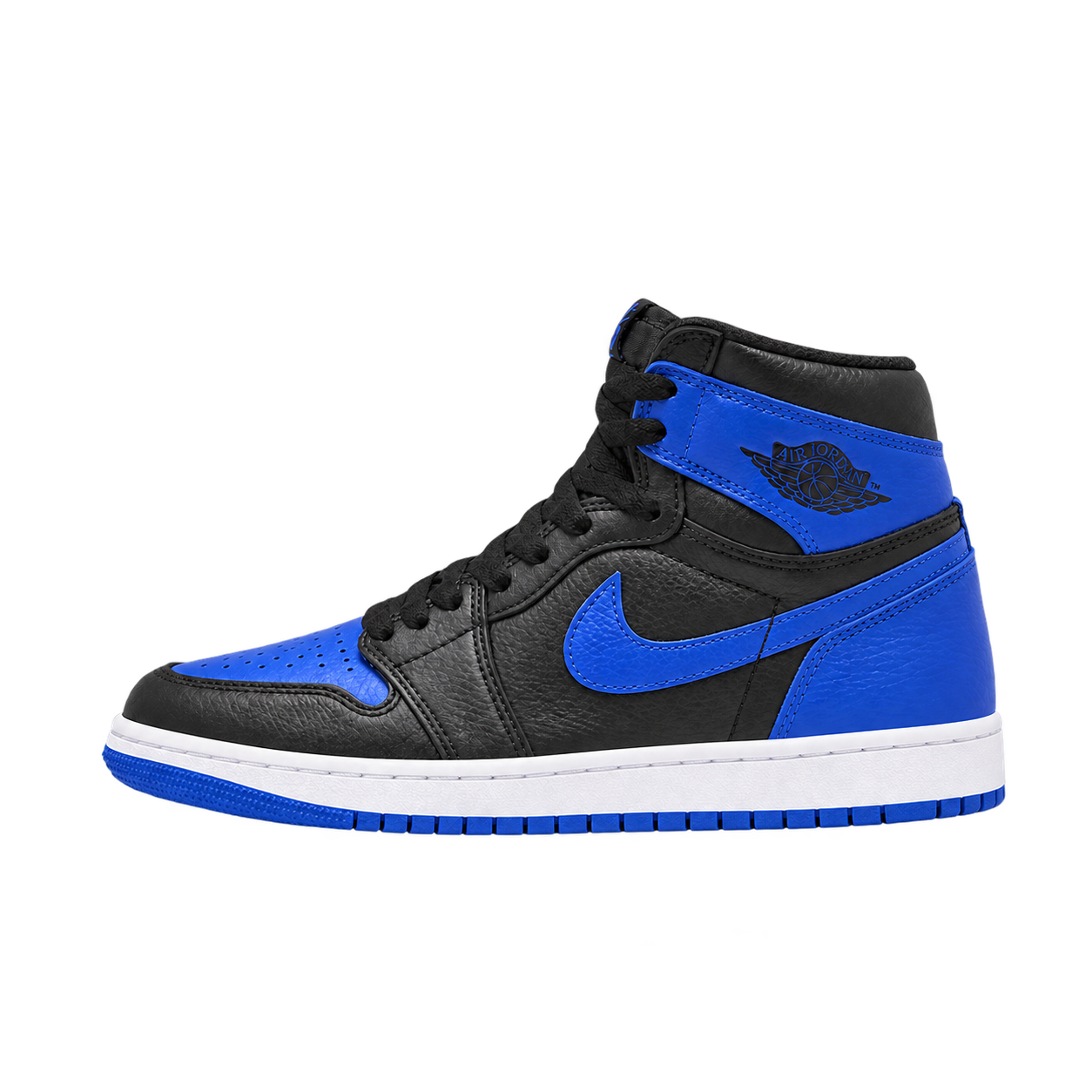 Air Jordan 1 High — Black / Game Royal-White